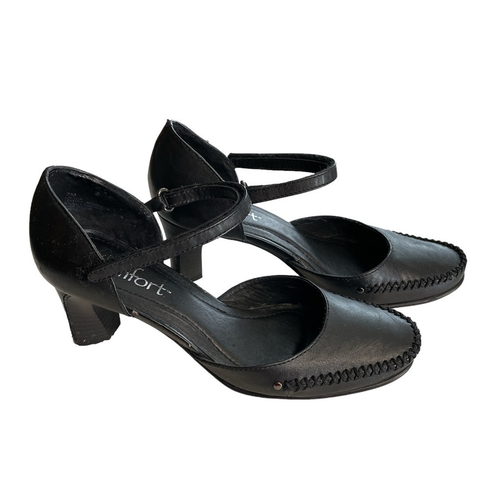 𝅺STRICTLY Comforf Black Heels, 7M